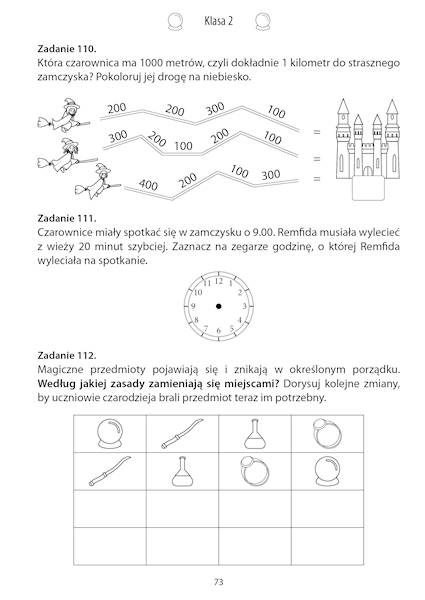 Zaczarowana matematyka kangurka Dominika klasa 2