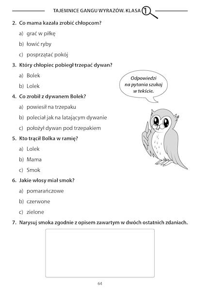 Tajemnice Gangu Wyrazów klasa 1