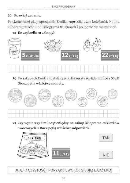 Ekosprawdziany dla uczniów klasy 3