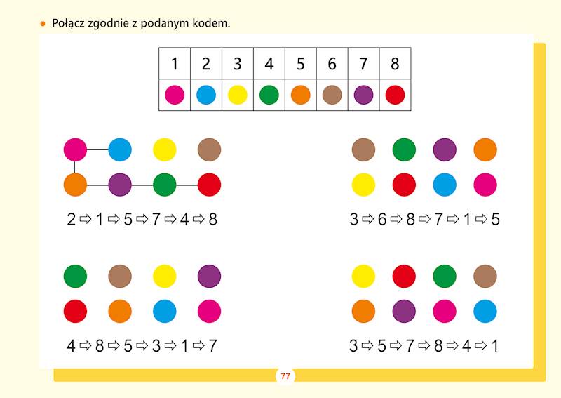 Rysuj, koduj, zgaduj z nami starszakami. Ćwiczenia grafomotoryczne dla przedszkolaków 5-6 lat
