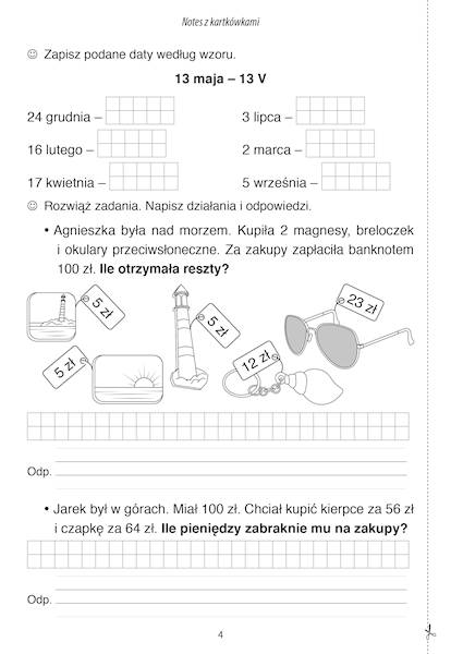 Notes z kartkówkami. Matematyka klasa 3