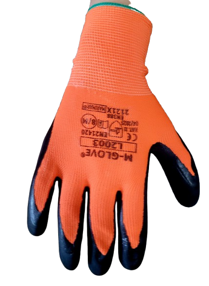 R  rękawice   pomarańczowe   7