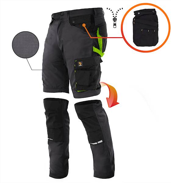 Ubranie robocze spodnie wielofunkcyjne GRAY 46