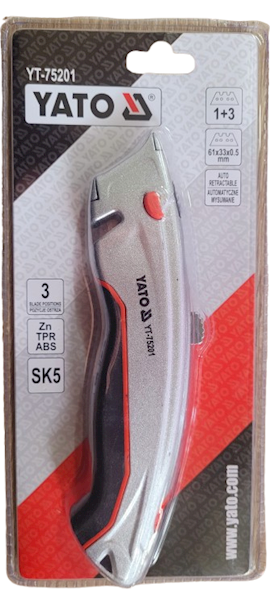 Nóż  z ostrzem Trapezowym  obcinak boczny