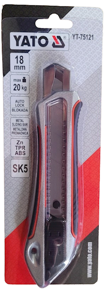 NOŻYK Z OSTRZEM METALOWY  18mm   YATO ABS