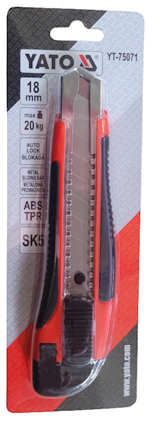 NOŻYK Z OSTRZEM  18mm   YATO