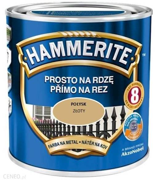 Emalia HAMMERITE złoty gładki 0.7l