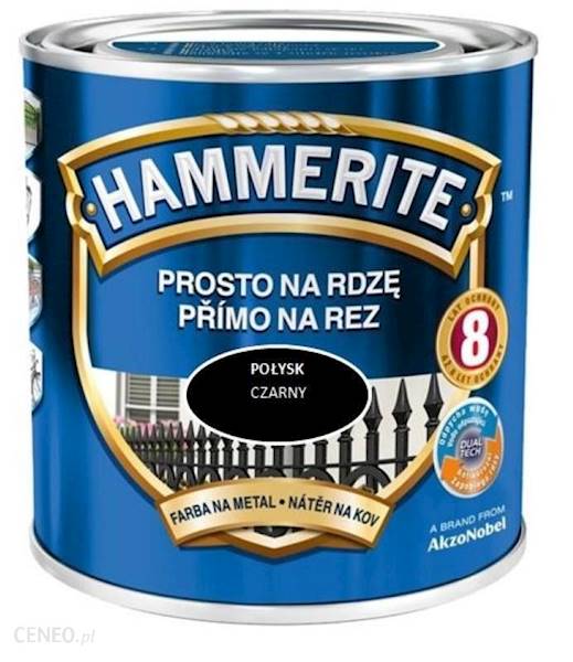 Emalia HAMMERITE czarny połysk 0.7l