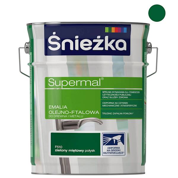 Emalia ft.Supermal Śnieżka 0,8L zielona m F510