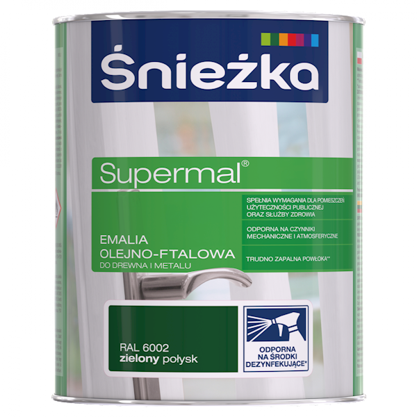Emalia ft.Supermal Śnieżka 0,8L zielona 6002