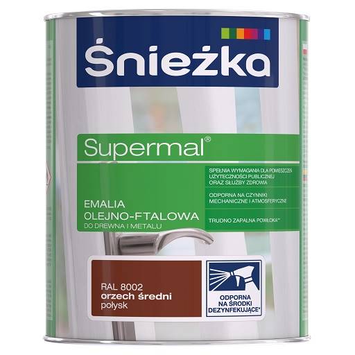 Emalia ft.Supermal Śnieżka 0,8L orzech średni