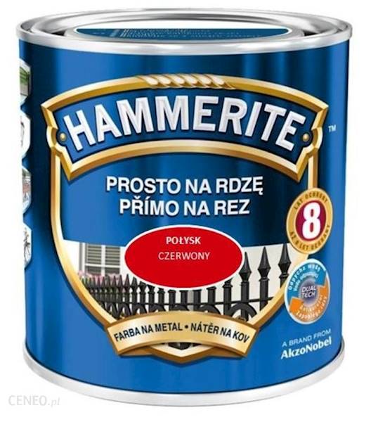 Emalia HAMMERITE czerwony tlenkowy 0.7l