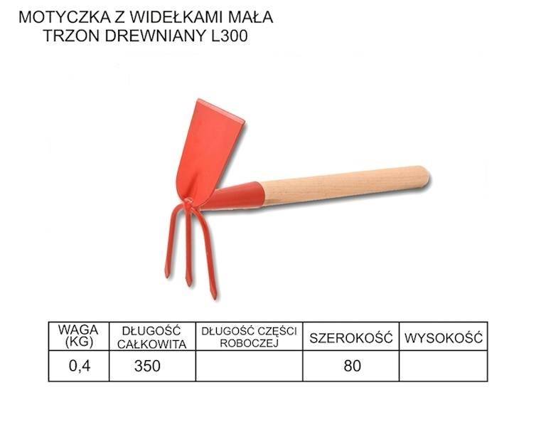 Haczka moty-widełki  Opr.L- 300