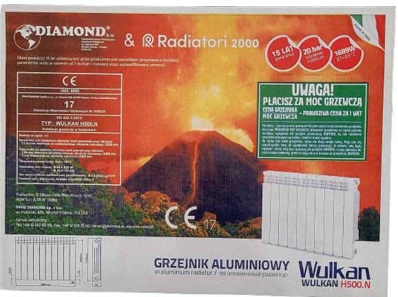 Grzejnik aluminiowy - żeberko