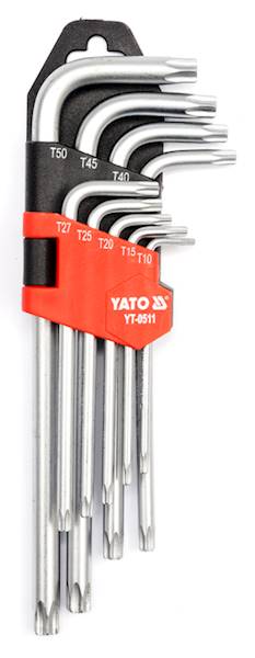 KLUCZE TORX YATO T10-50 Cr-V    YATO