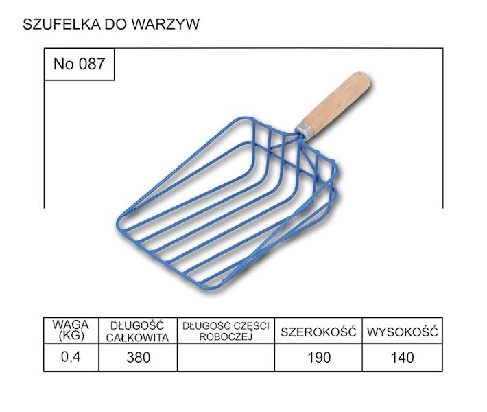 Łopatka do warzyw