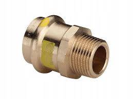 Miedź nypel gwint 1/2" x15 GZ