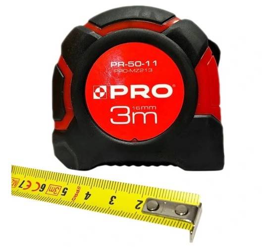 Miara zwijana  3m/16mm PRO dwustronna