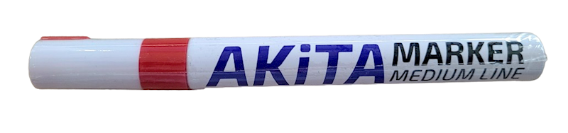 Marker permanentny  olejny czerwony