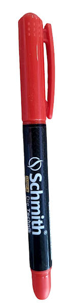 Marker budowlany czerwony SCHMITH (cienki)
