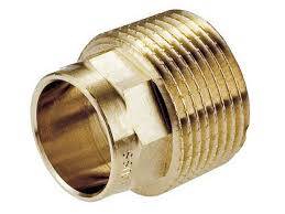 Miedź nypel gwint 1/2" x18 GZ