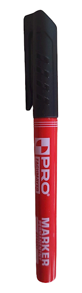 Marker budowlany czarny (cienki) PRO