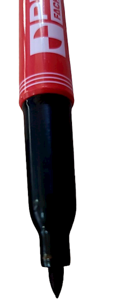 Marker budowlany czarny (cienki) PRO