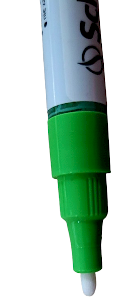 Marker permanentny  olejny zielony cienki SCHMIIT