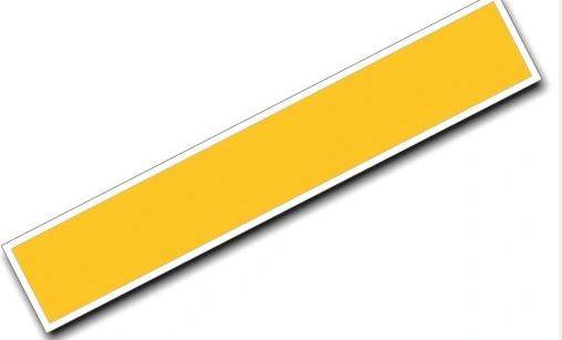 Naklejka odblaskowa żółta 5x20 