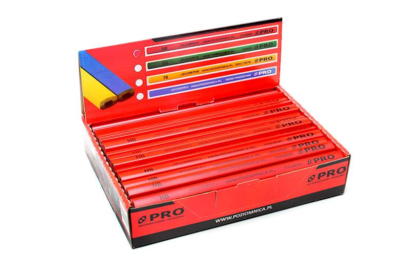 Ołówek stolarsaki  czerwony PRO