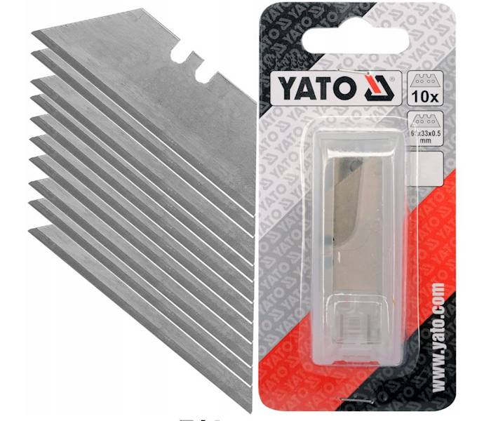 Ostrza do nożyków Trapezowe 10szt. YATO