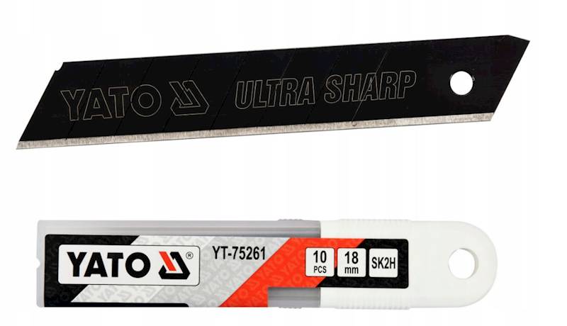 Ostrza do nożyków  18mm  10szt ULTRA SHARP  YATO