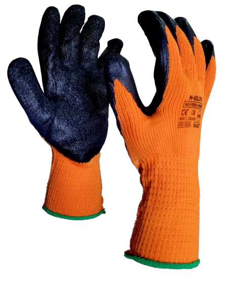 R  rękawice    robocze ocieplane pomarańczowe 11