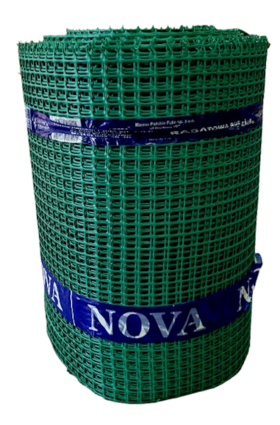 Siatka plastik  0.4x(50m) rabatowa zielona