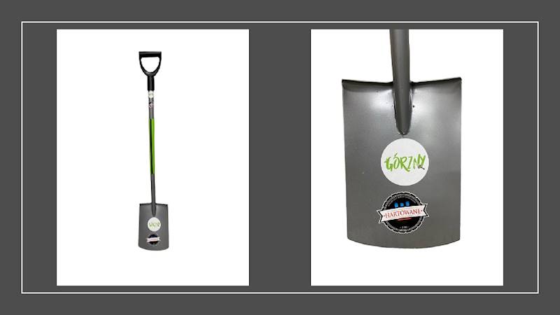 Szpadel   oprawny   met.trzonek hart. Walki