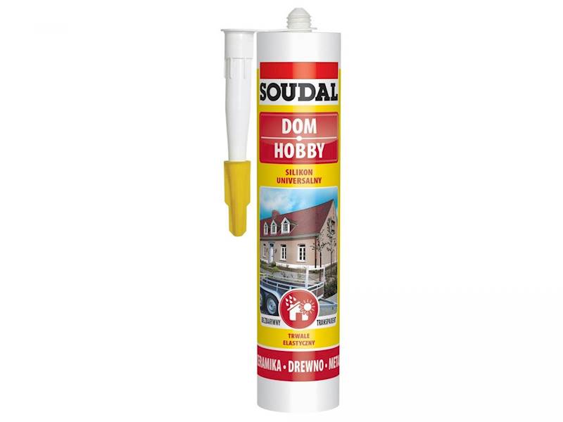 Silikon uniwersalny 280ml bezbarwny Soudal