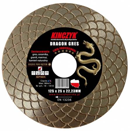 TARCZA GOLD-GRES 125X1.0/1.4X10X22.23  KINCZYK