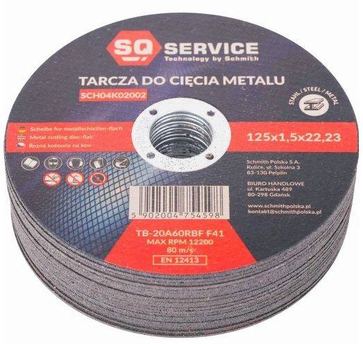 Tarcza    do przecinania stali    125x1,0  SQ