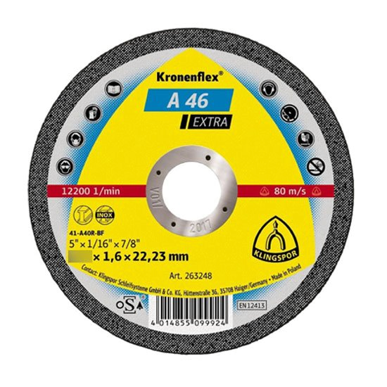 Tarcza    do przecinania stali    125x1,6 DEWALT