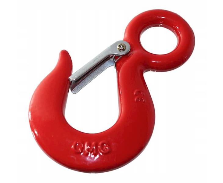 HAK Z ZABEZPIECZENIEM  1000 kg. czerw