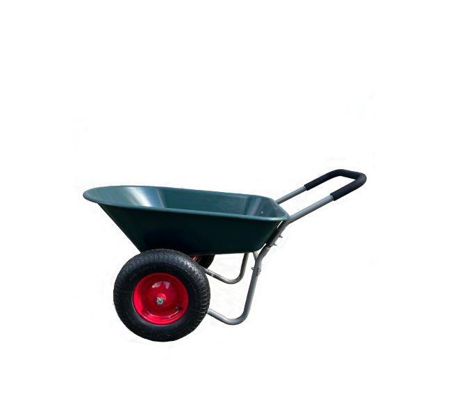 Taczka ogrodowa 2-kołowa plastikowa skręcana 85 L