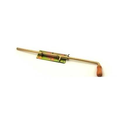 Zasuwa ryglowa+sprężyna  420/12mm ocynk z gałką