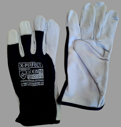R  rękawice    kozia skórka   ocieplane 10