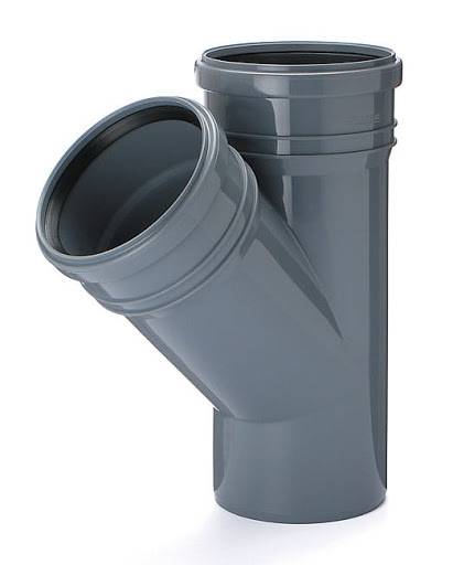 trójnik szary fi50x50/45st.