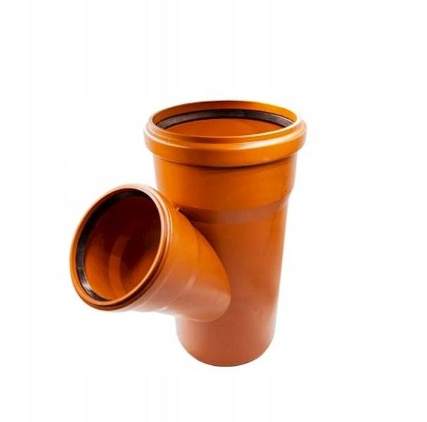 trójnik pomarańczowy PP fi 110/67st.