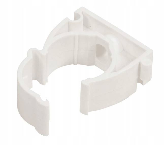 Uchwyt do rur zamykany 18 biały