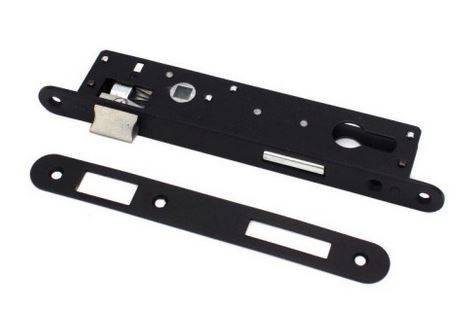 Zamek drzwiowy wąski 90/22  wkład/zapadka