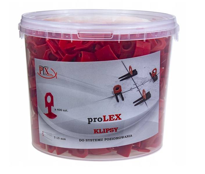 Klips 7-15 Wiadro 400szt/czerwony