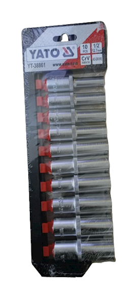 Nasadki długie 1/2 10-24 10szt. YATO