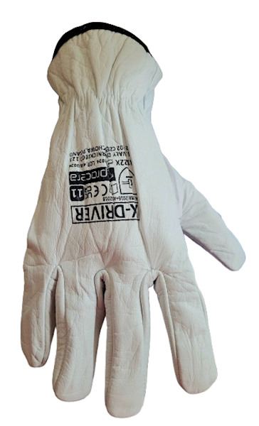 R  rękawice    robocze  biała skóra  8 Driver